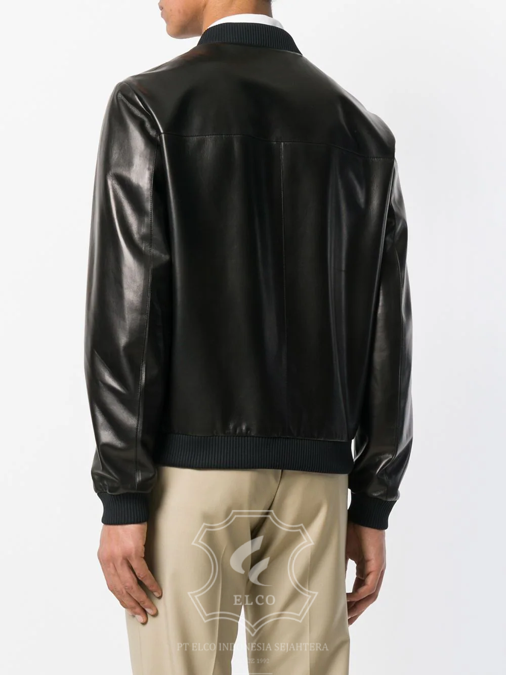 Jaket Kulit Pria Desain Bomber - PCB 425 - Gambar 4