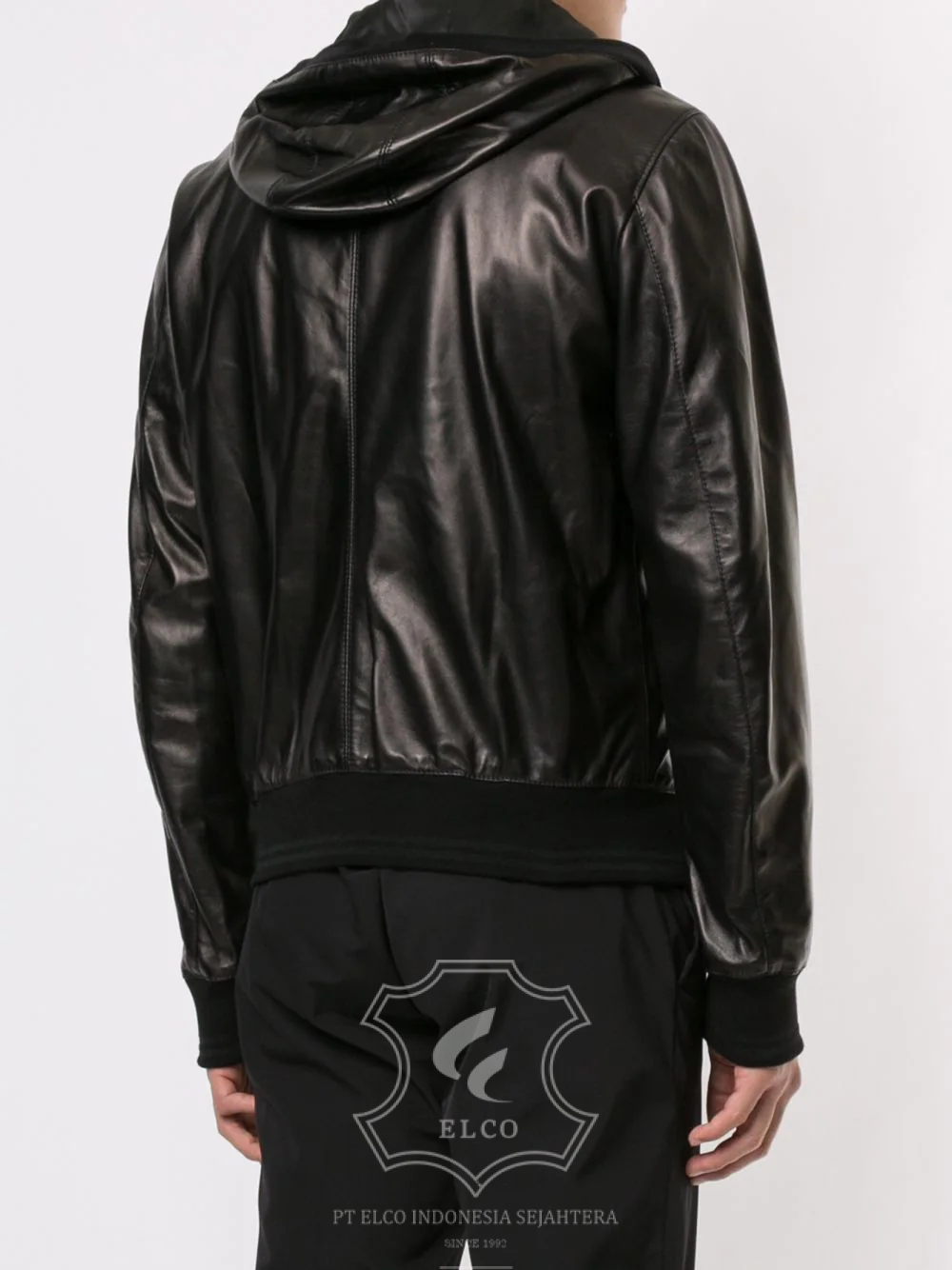 Jaket Kulit Pria Desain Bomber - PCB 421 - Gambar 4