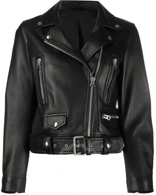 Jaket Kulit Wanita Desain Serong - WS 413