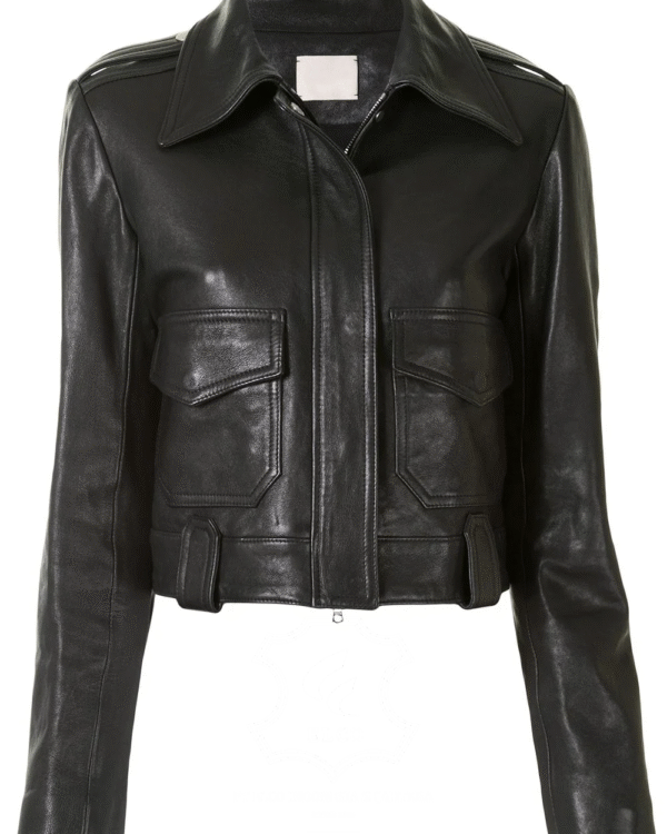 Jaket Kulit Wanita Desain Pilot - WP 405