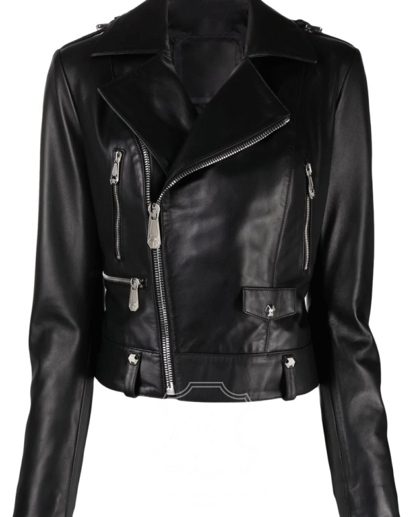 Jaket Kulit Wanita Desain Serong - WS 423