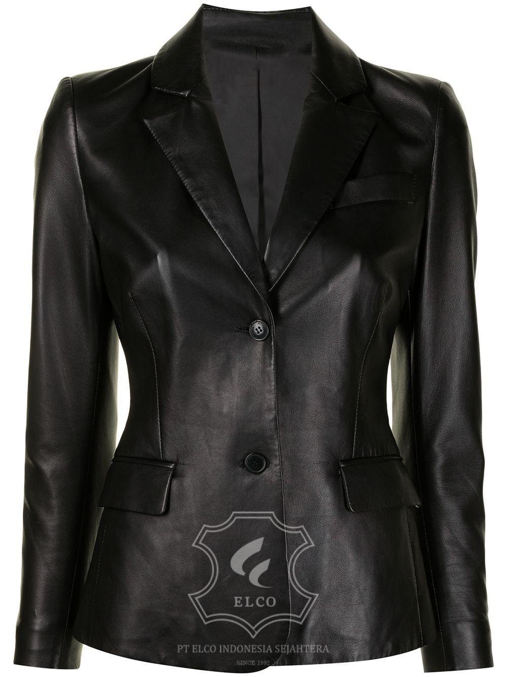 Jaket Kulit Wanita Desain Jas - WJ 421