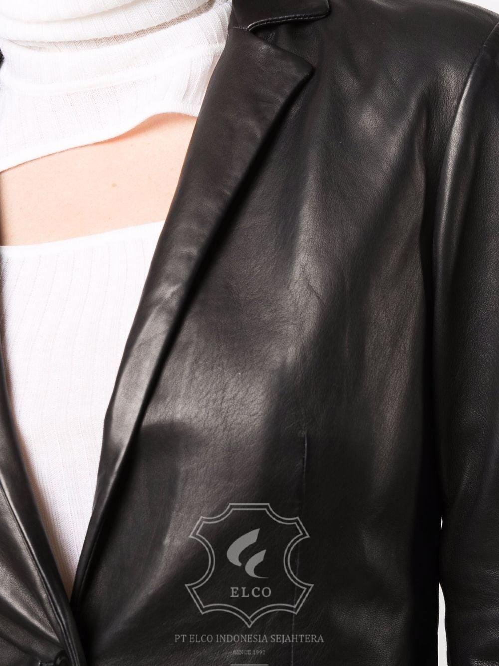 Jaket Kulit Wanita Desain Jas - WJ 428 - Gambar 5