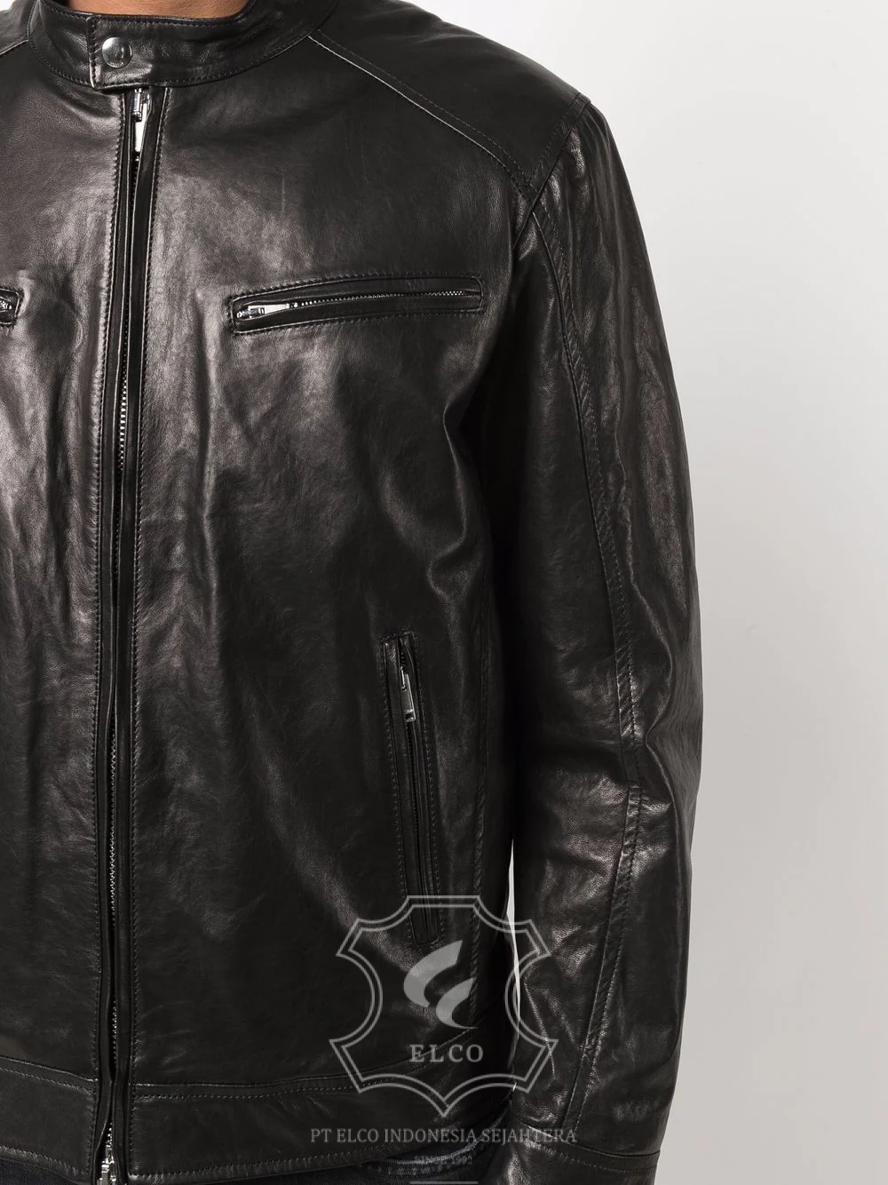 Jaket Kulit Pria Desain Casual - PC 440 - Gambar 4