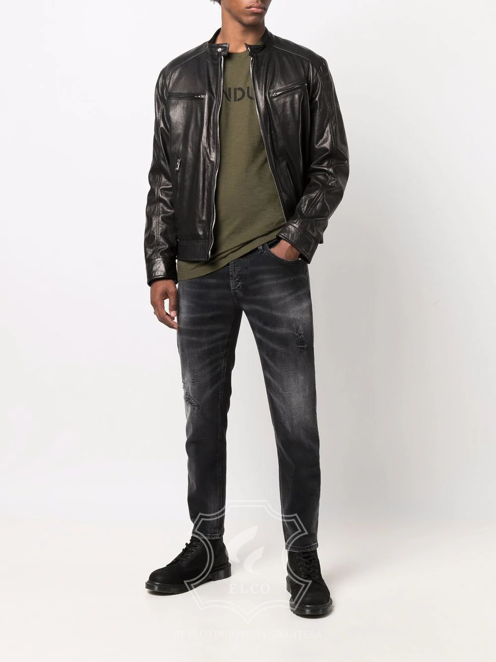 Jaket Kulit Pria Desain Casual - PC 440 - Gambar 2