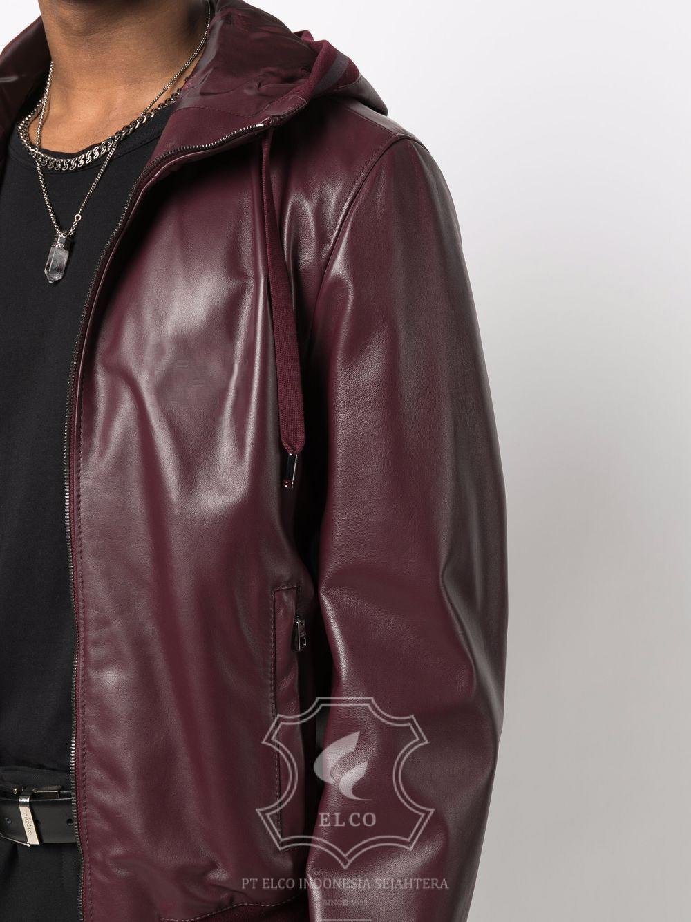 Jaket Kulit Pria Desain Bomber - PCB 422 - Gambar 5