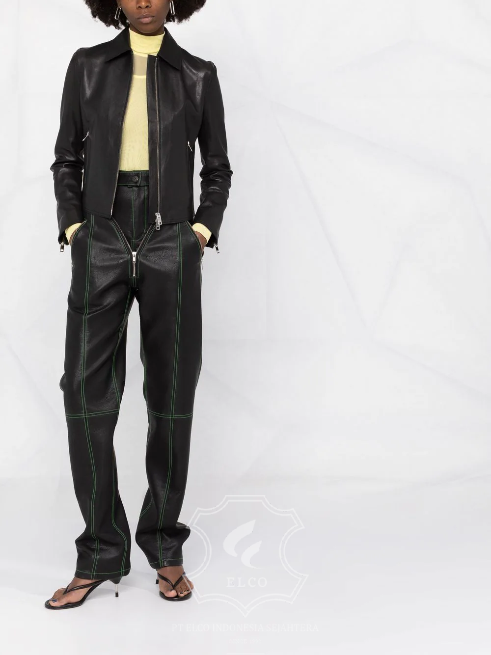 Jaket Kulit Wanita Desain Formal - WF 415 - Gambar 2