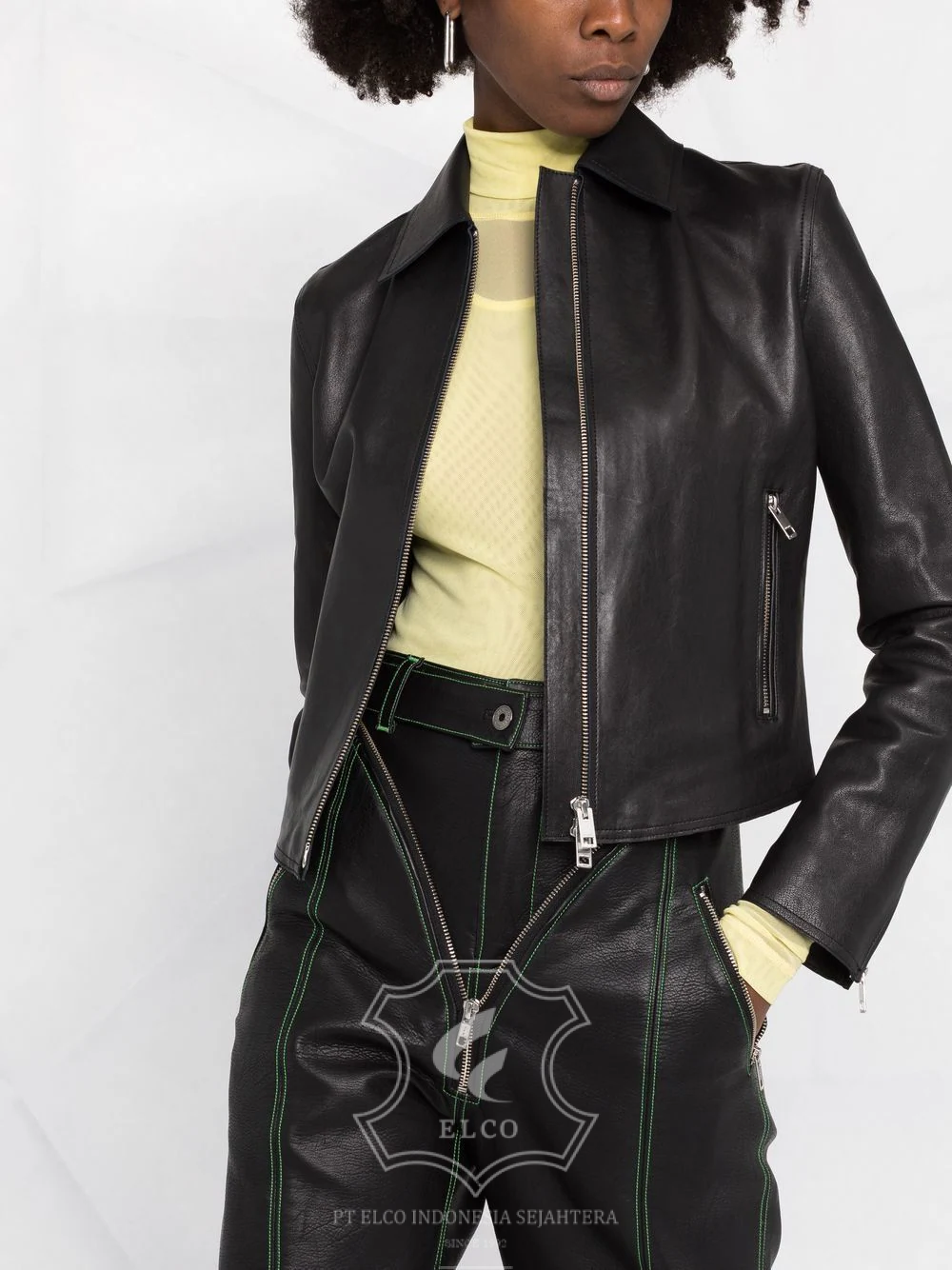 Jaket Kulit Wanita Desain Formal - WF 415 - Gambar 5