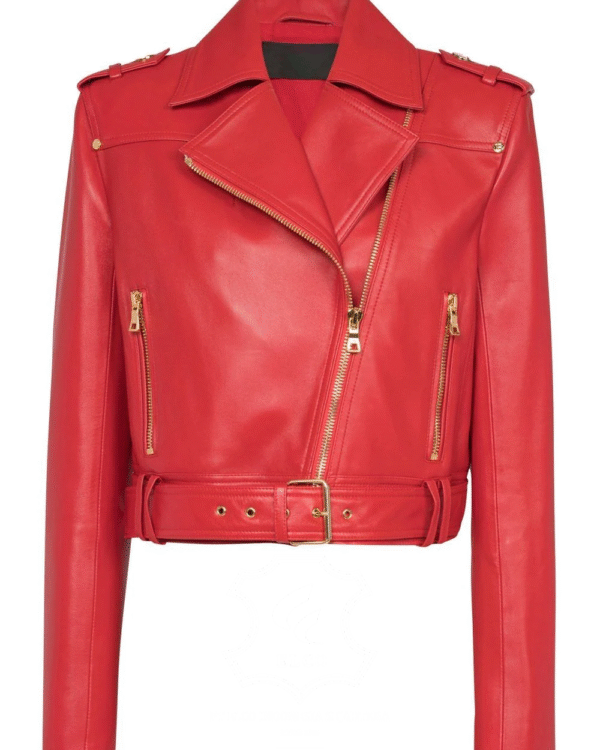 Jaket Kulit Wanita Desain Serong - WS 430