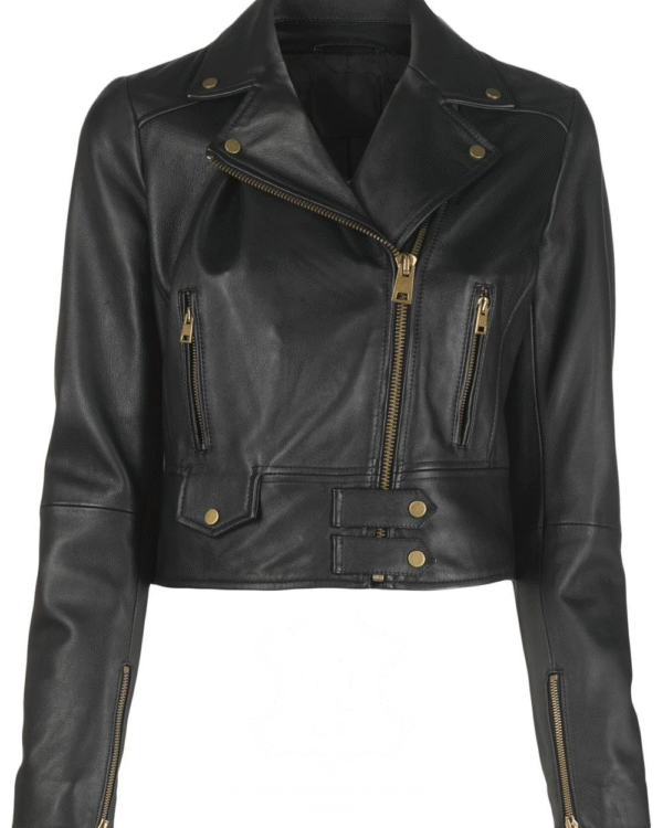 Jaket Kulit Wanita Desain Serong - WS 432