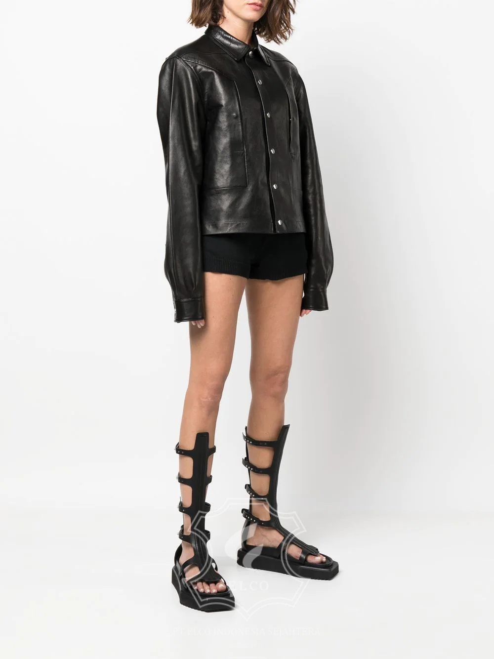 Jaket Kulit Wanita Desain Formal - WF 417 - Gambar 2