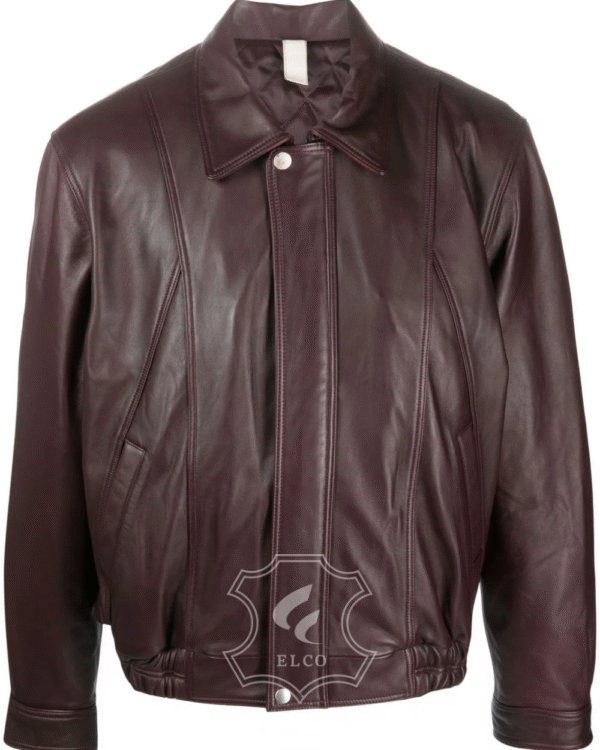 Jaket Kulit Pria Desain Bomber - PCB 426