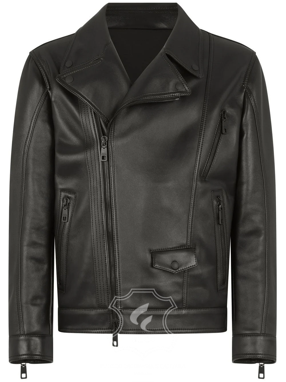 Jaket Kulit Pria Desain Serong - PS 412 - Gambar 5