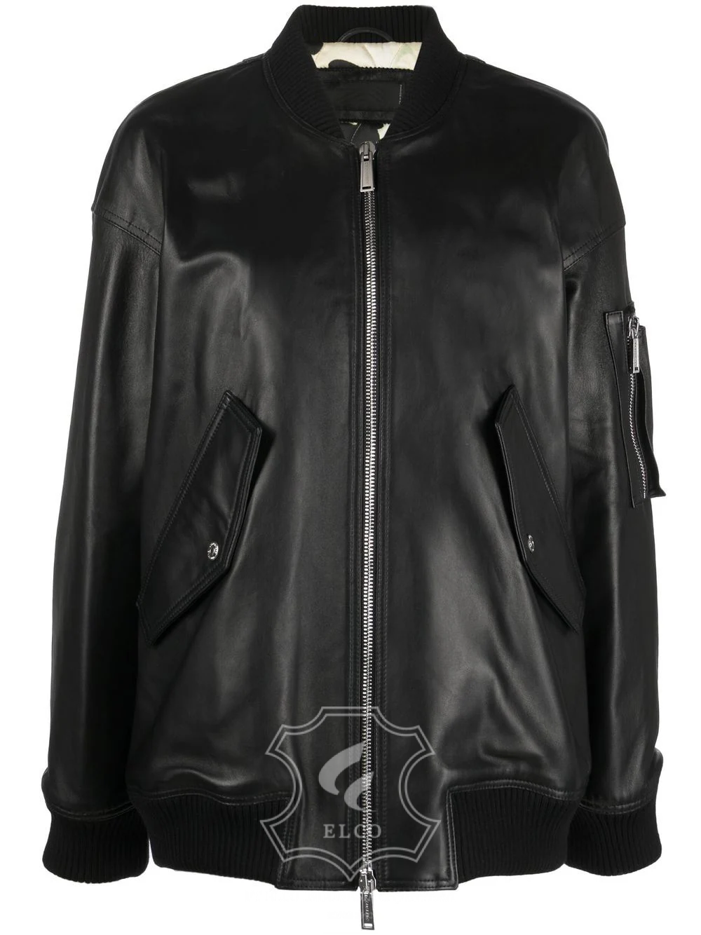 Jaket Kulit Wanita Desain Bomber - WCB 424