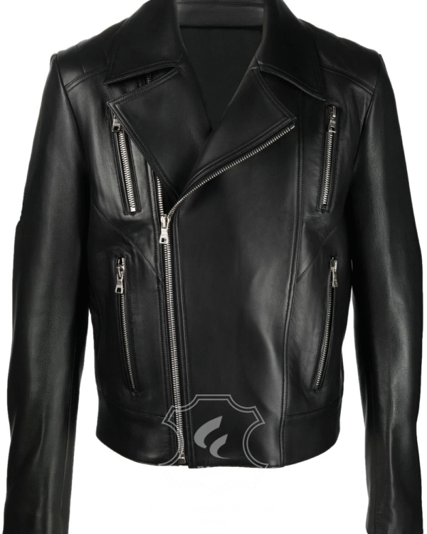 Jaket Kulit Pria Desain Serong - PS 409