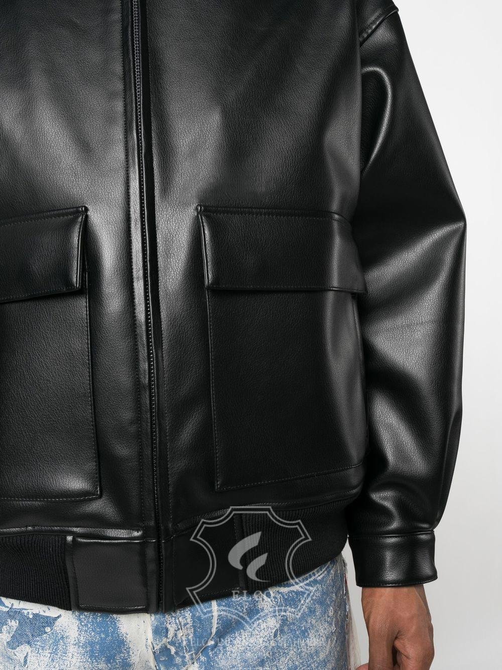 Jaket Kulit Pria Desain Pilot - PP 409 - Gambar 4