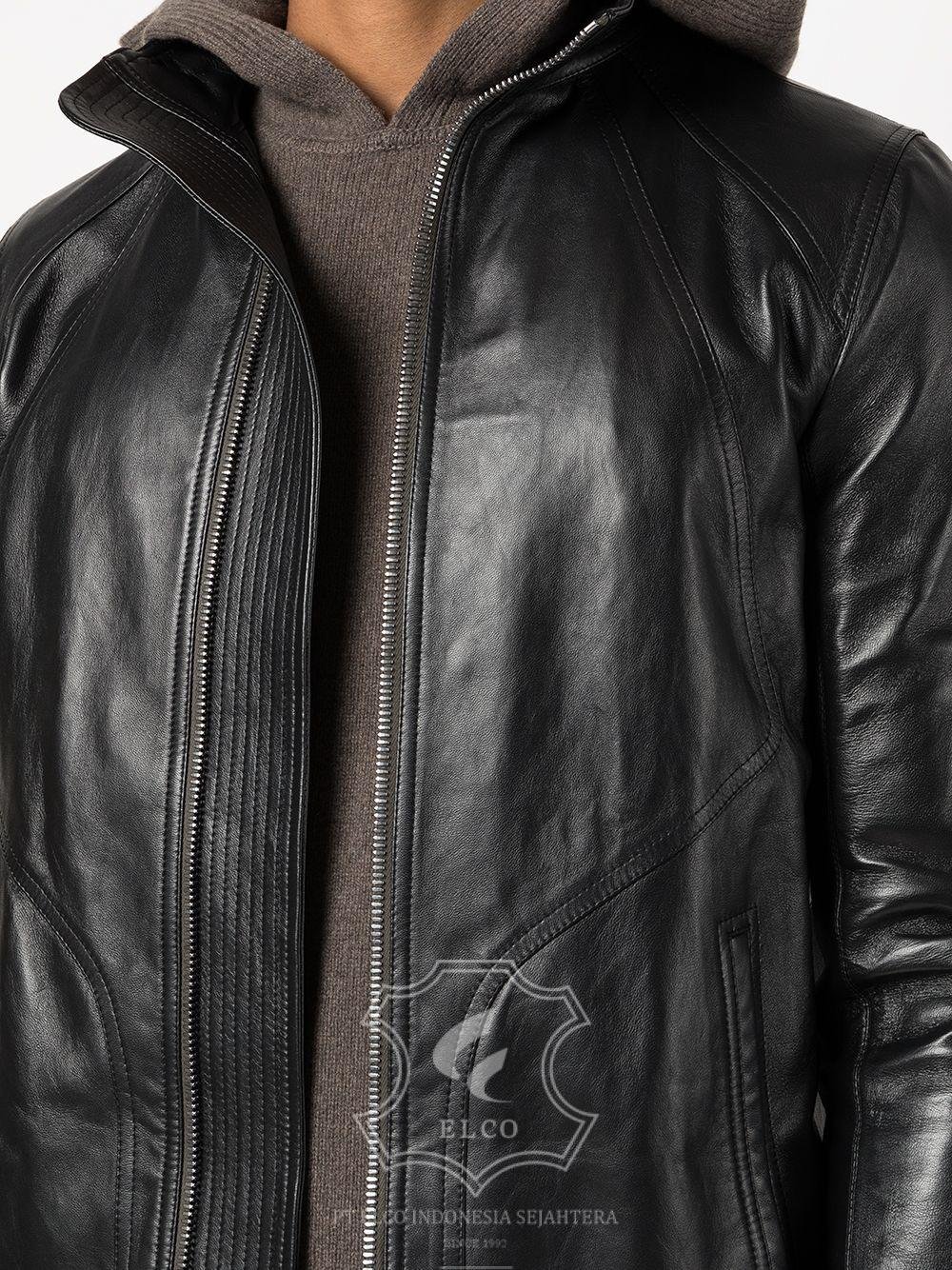 Jaket Kulit Pria Desain Bomber - PCB 457 - Gambar 4