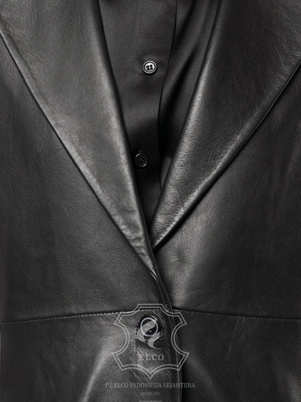 Jaket Kulit Wanita Desain Jas - WJ 417 - Gambar 5
