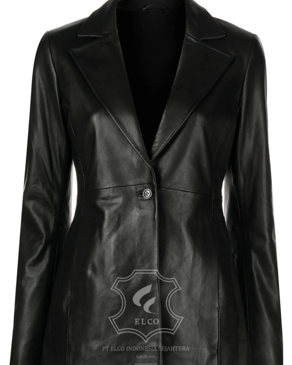 Jaket Kulit Wanita Desain Jas - WJ 417