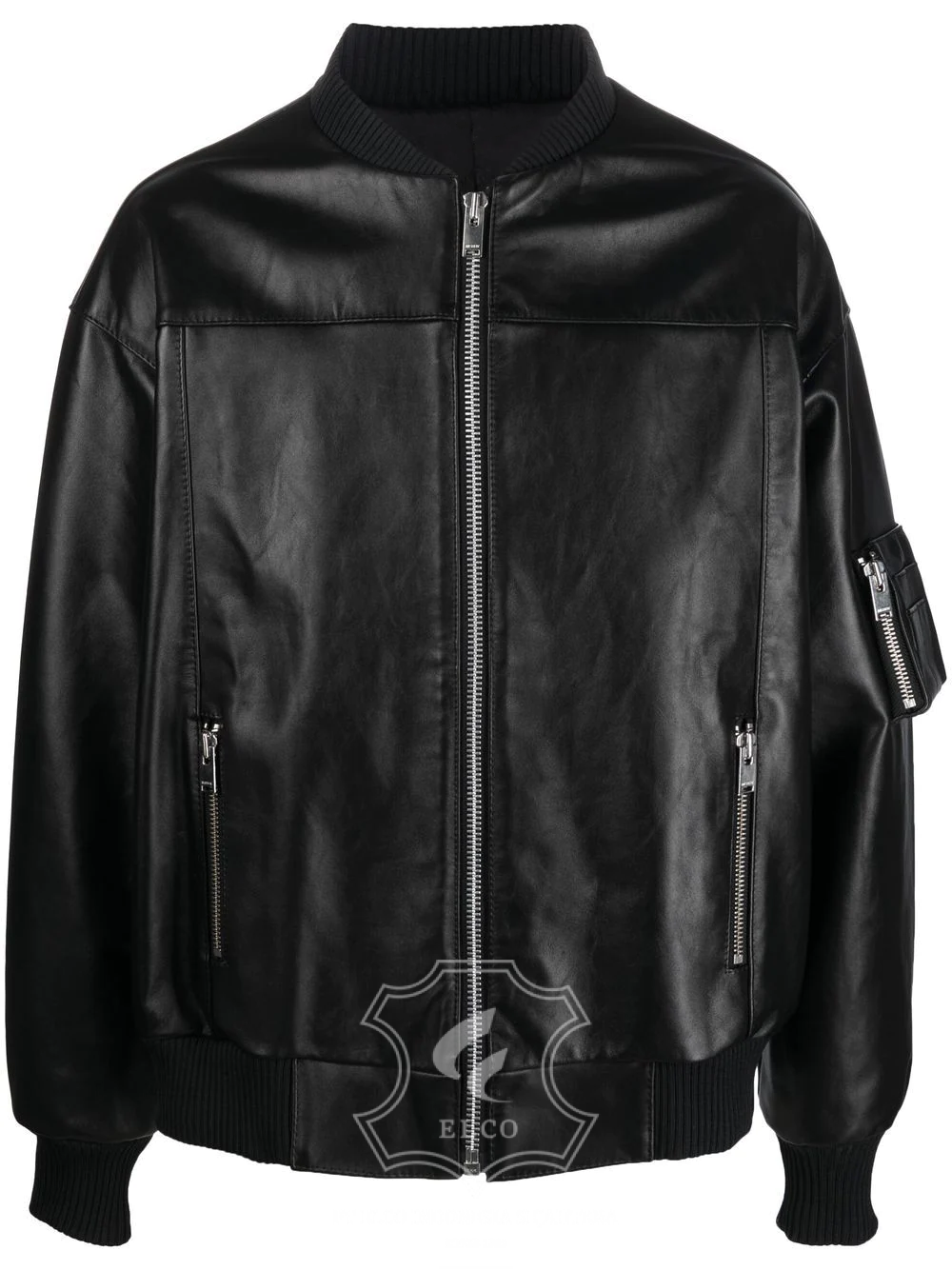 Jaket Kulit Pria Desain Bomber - PCB 447