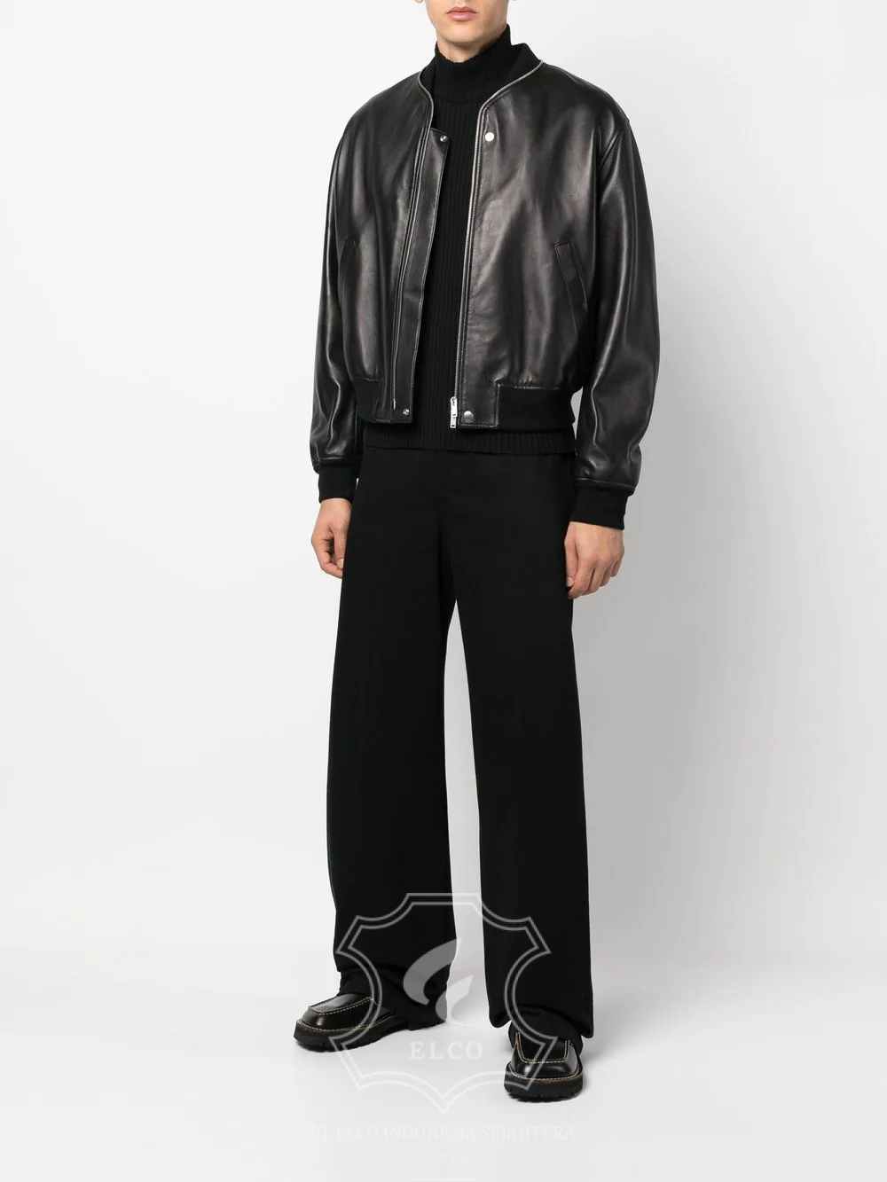 Jaket Kulit Pria Desain Bomber - PCB 423 - Gambar 2