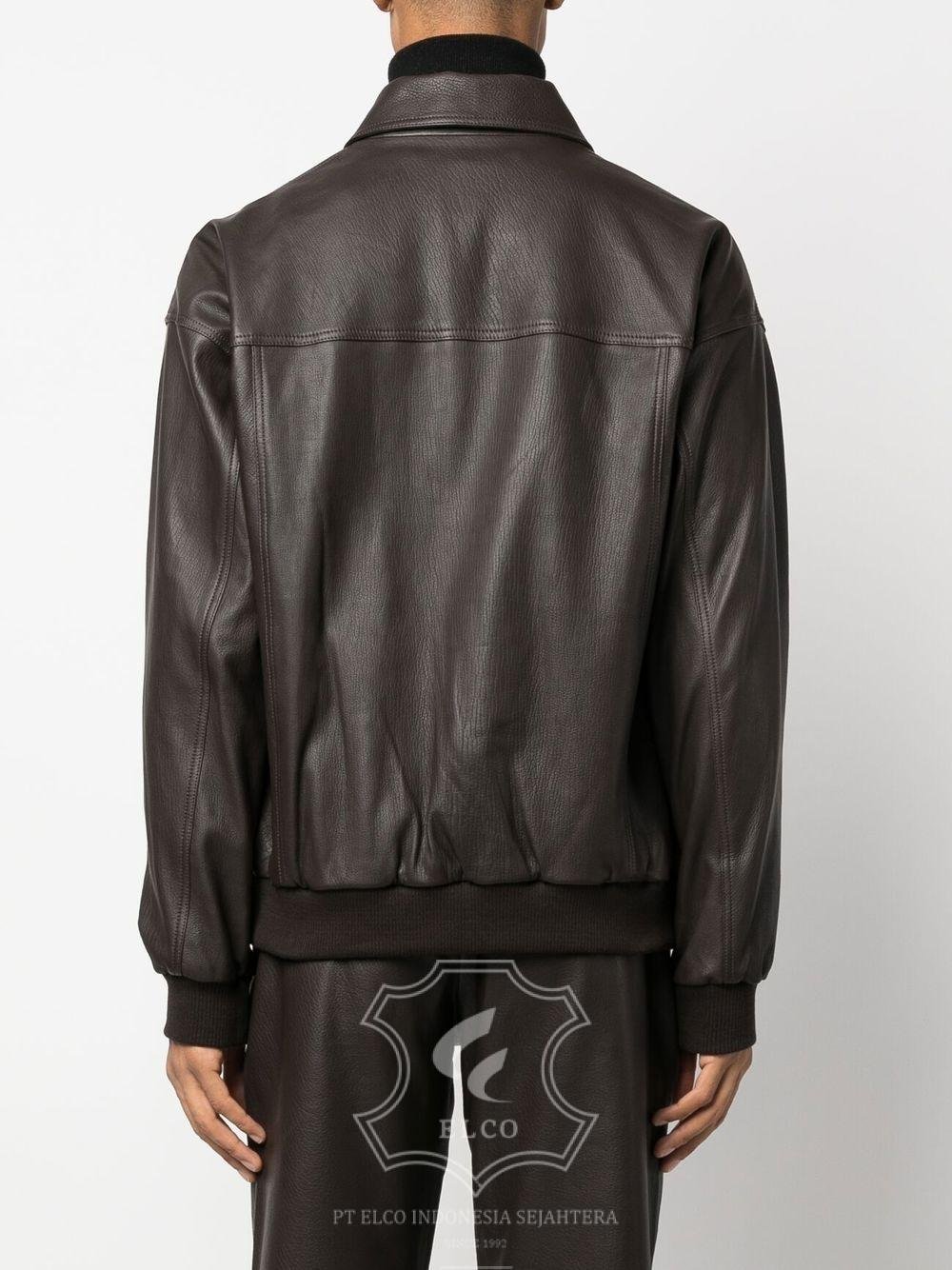 Jaket Kulit Pria Desain Bomber - PCB 436 - Gambar 4