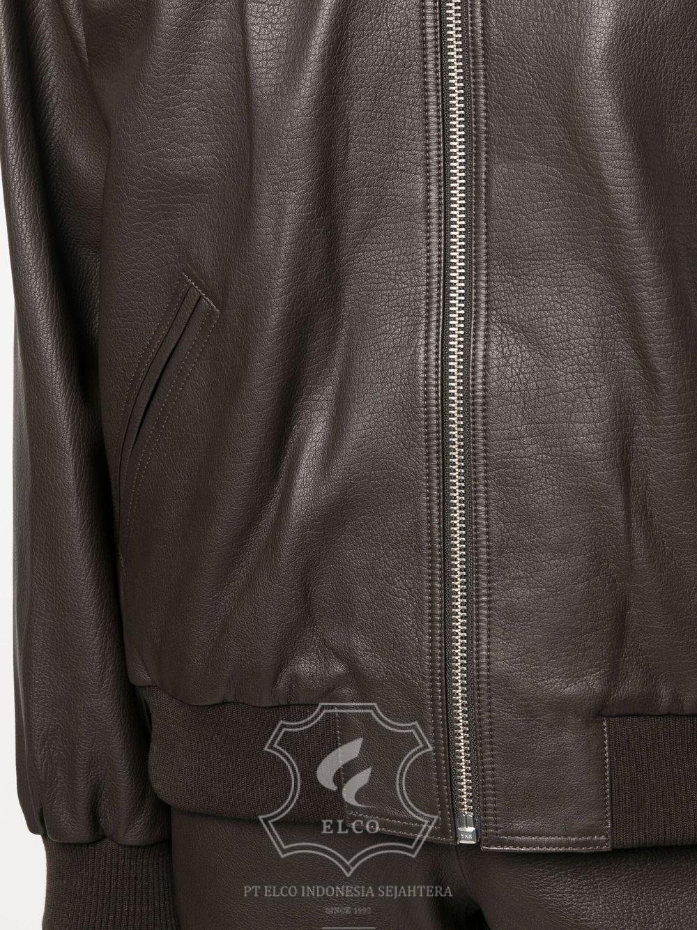 Jaket Kulit Pria Desain Bomber - PCB 436 - Gambar 5