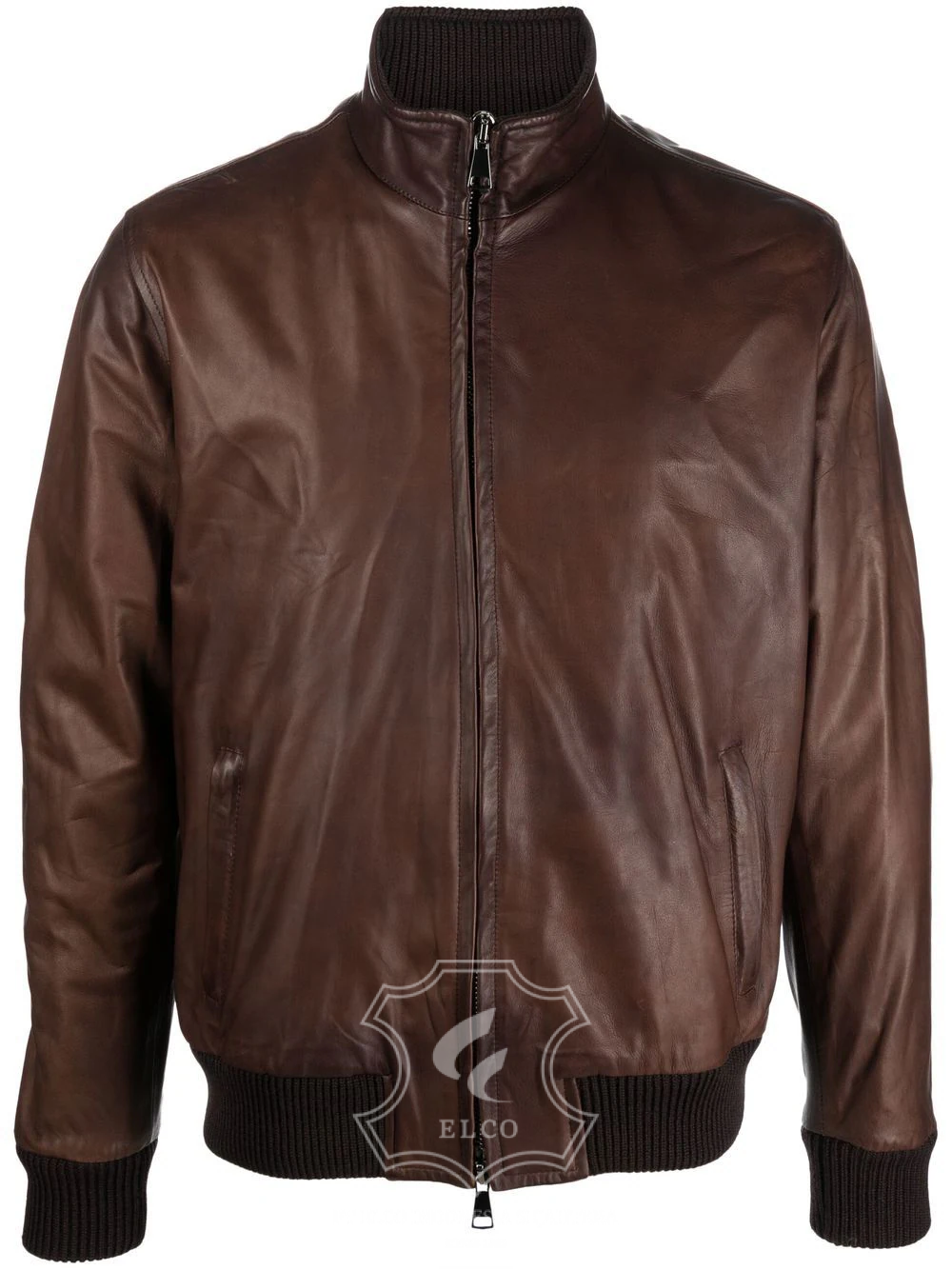 Jaket Kulit Pria Desain Bomber - PCB 460