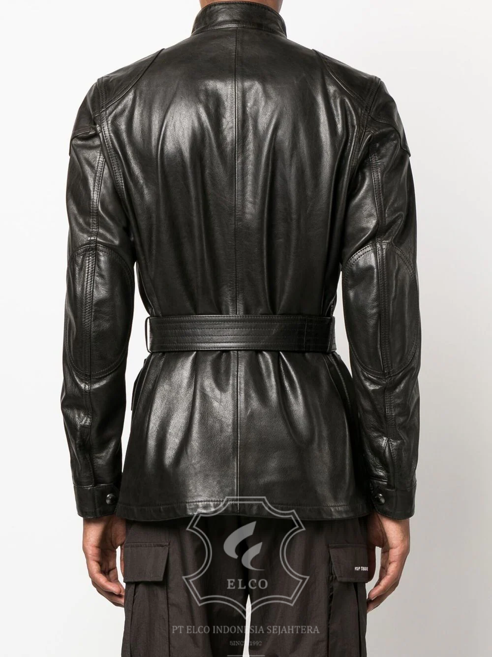 Jaket Kulit Pria Desain Safari - PJS 405 - Gambar 4