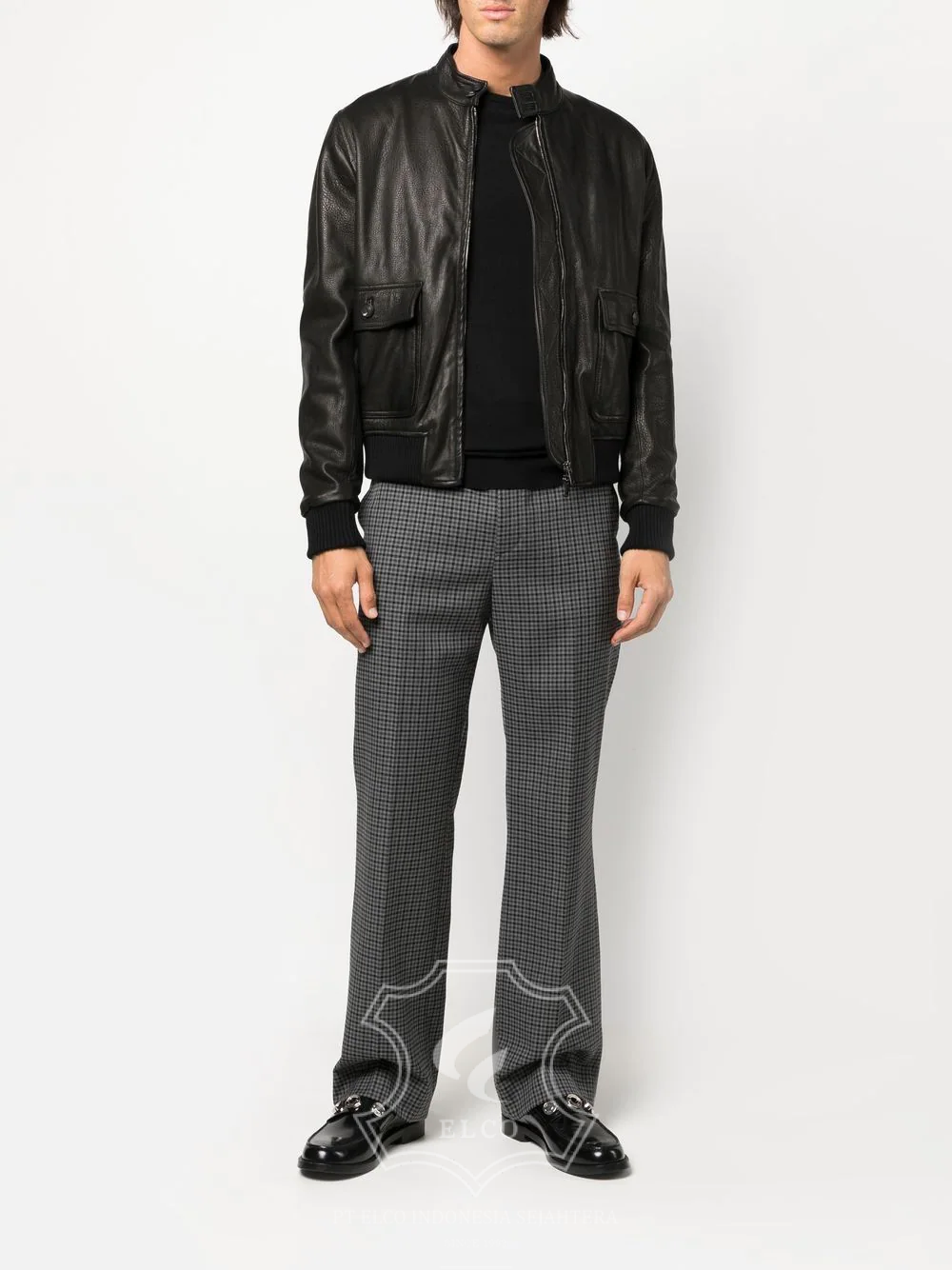 Jaket Kulit Pria Desain Pilot - PP 408 - Gambar 2