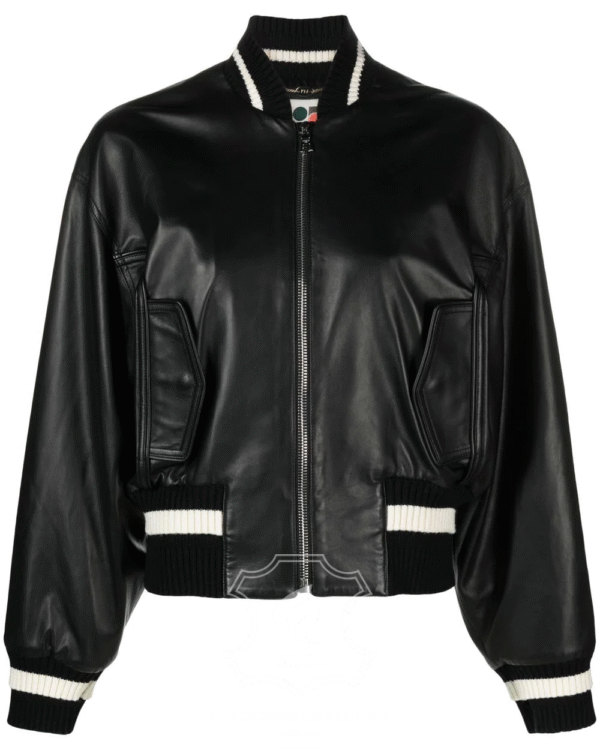 Jaket Kulit Wanita Desain Bomber - WCB 431