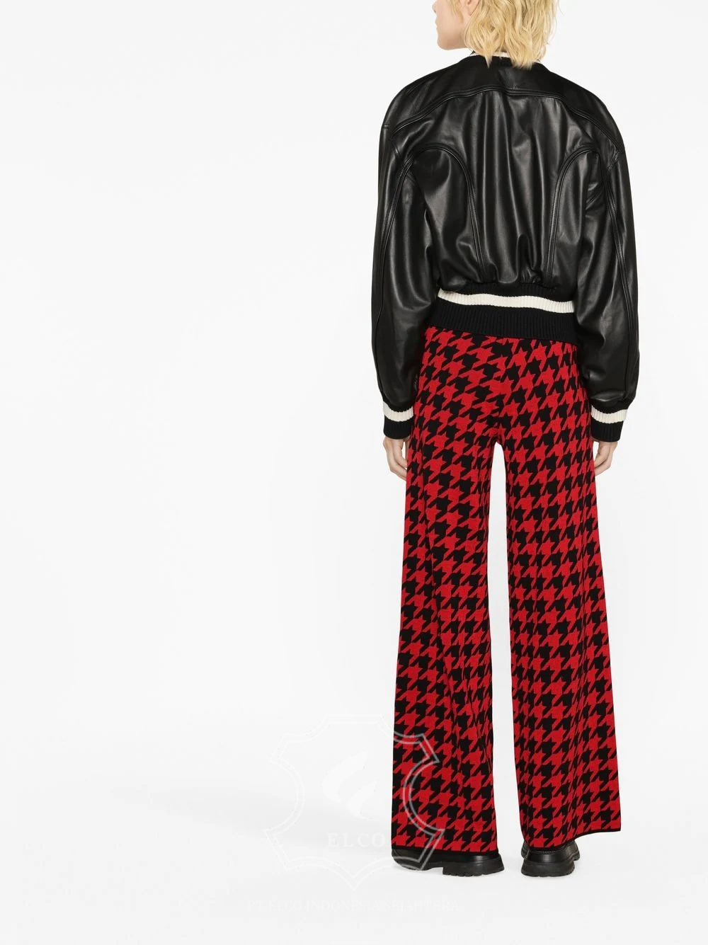 Jaket Kulit Wanita Desain Bomber - WCB 431 - Gambar 4