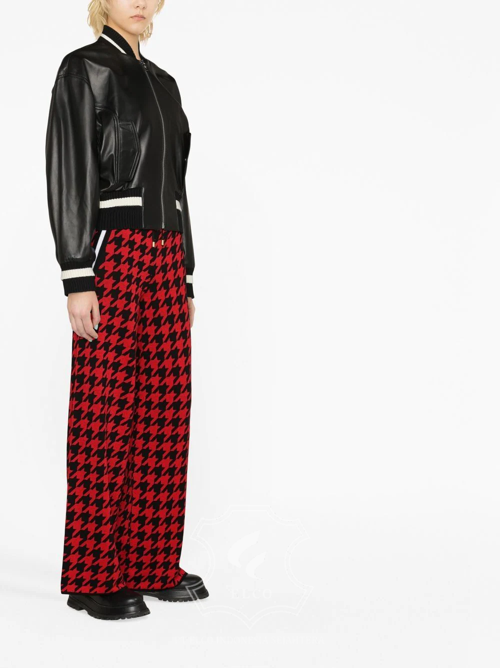 Jaket Kulit Wanita Desain Bomber - WCB 431 - Gambar 3