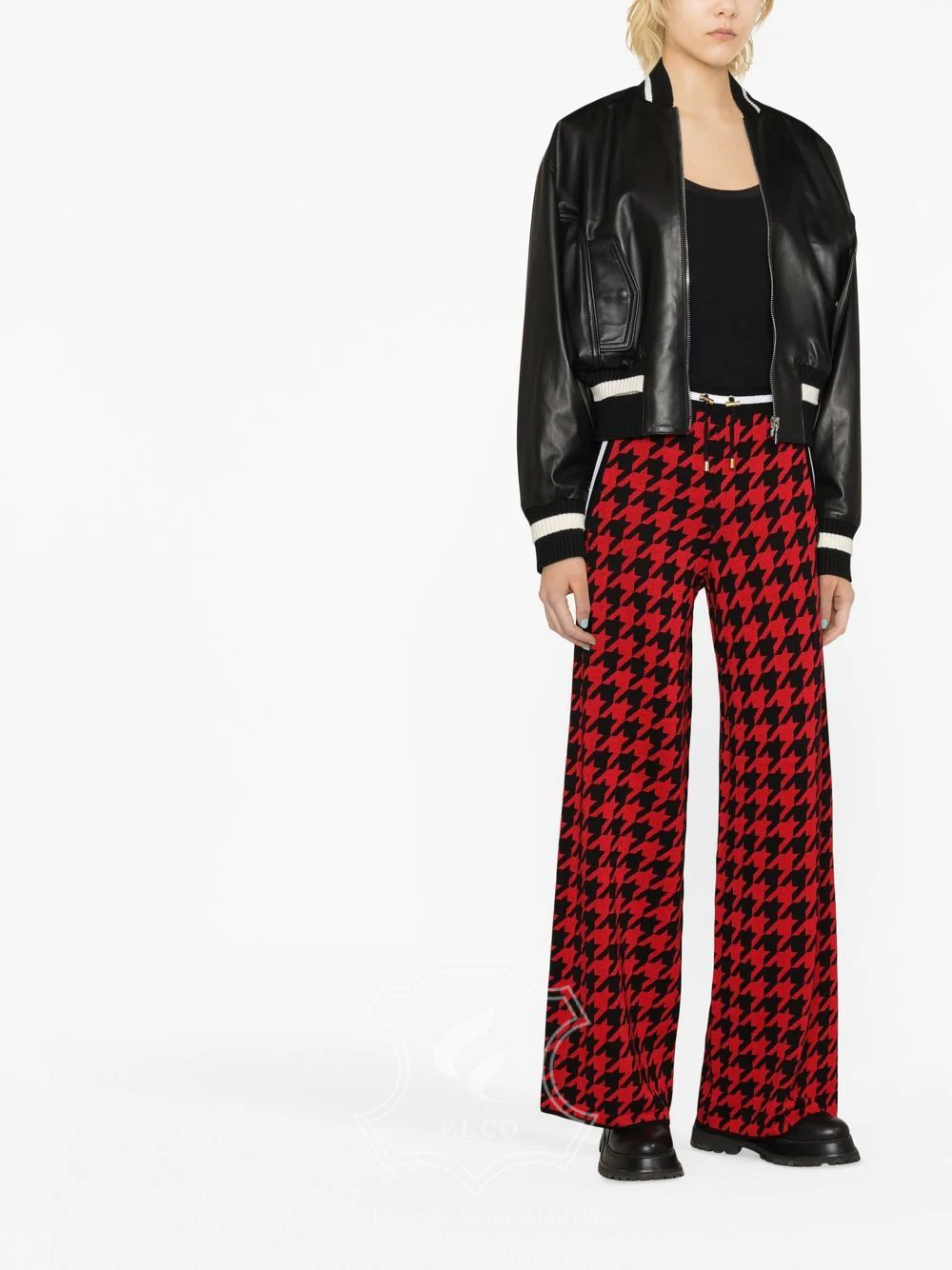 Jaket Kulit Wanita Desain Bomber - WCB 431 - Gambar 2