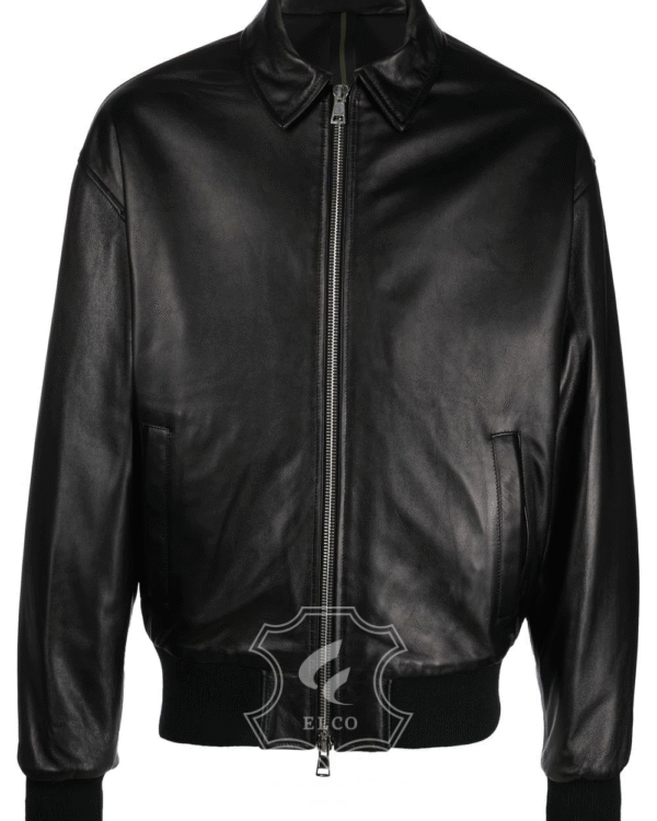 Jaket Kulit Pria Desain Bomber - PCB 450