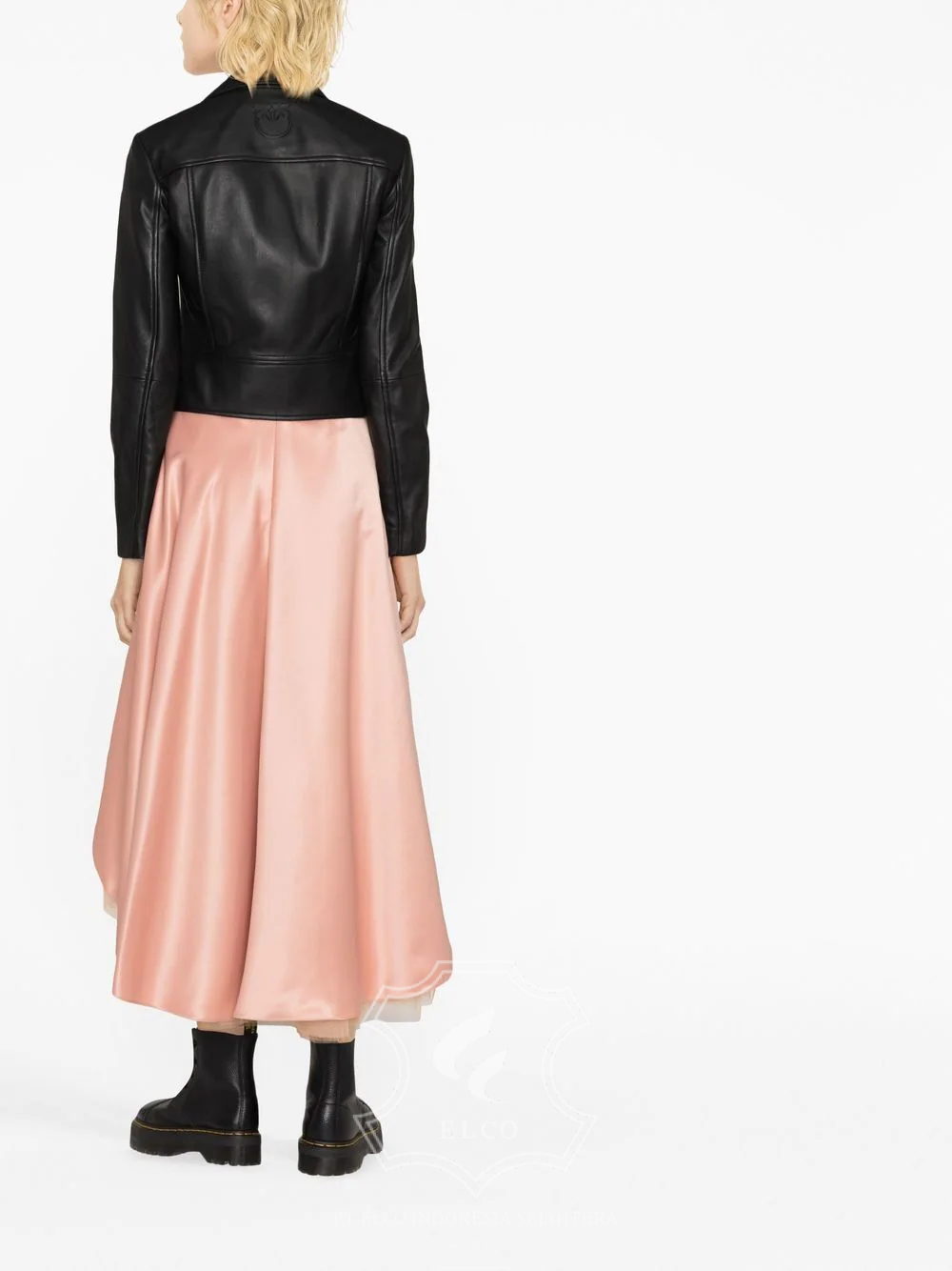 Jaket Kulit Wanita Desain Serong - WS 418 - Gambar 4