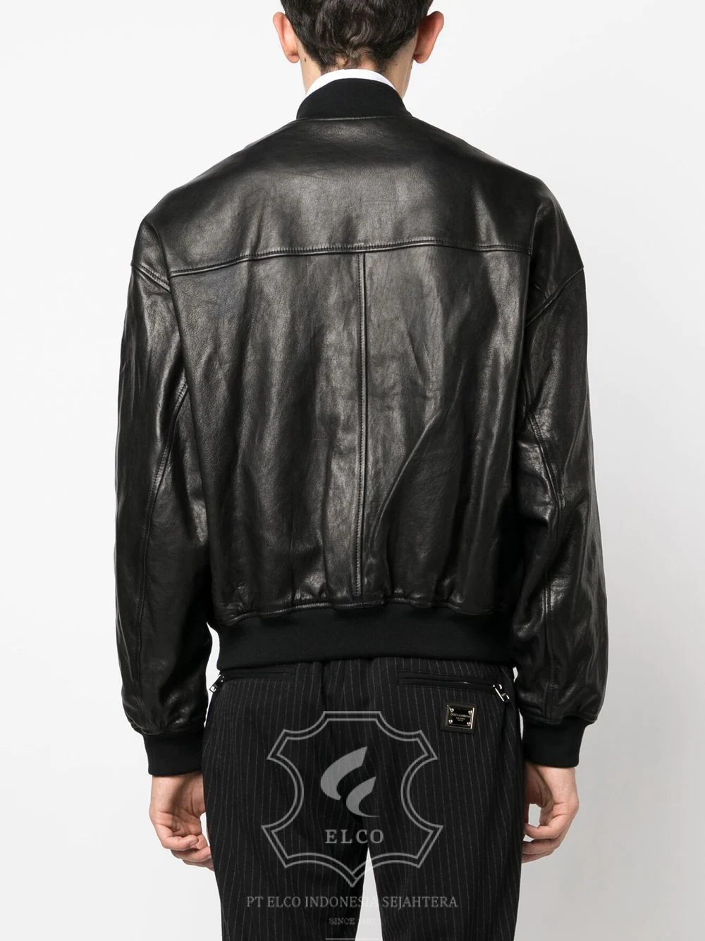 Jaket Kulit Pria Desain Bomber - PCB 429 - Gambar 4