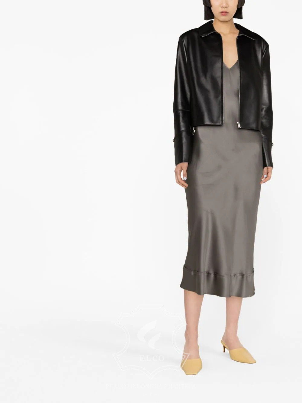 Jaket Kulit Wanita Desain Formal - WF 419 - Gambar 2