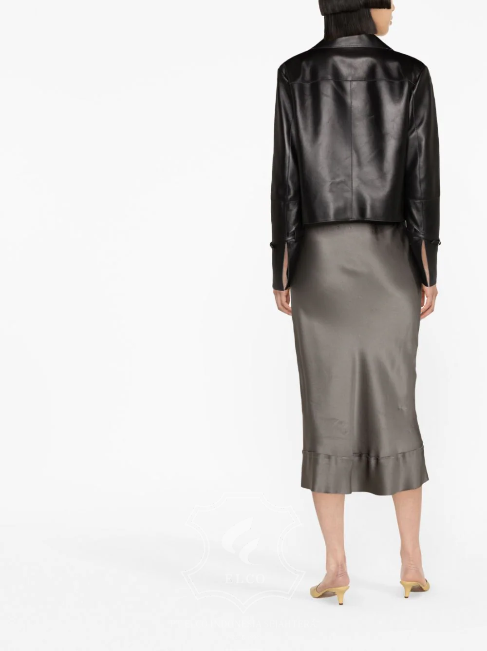 Jaket Kulit Wanita Desain Formal - WF 419 - Gambar 4