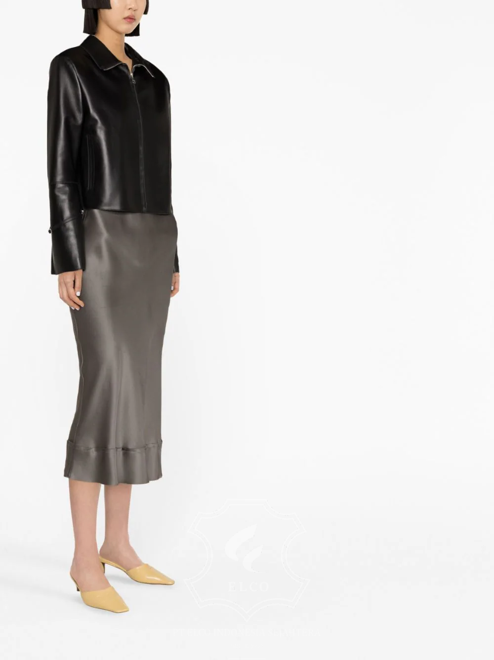 Jaket Kulit Wanita Desain Formal - WF 419 - Gambar 3