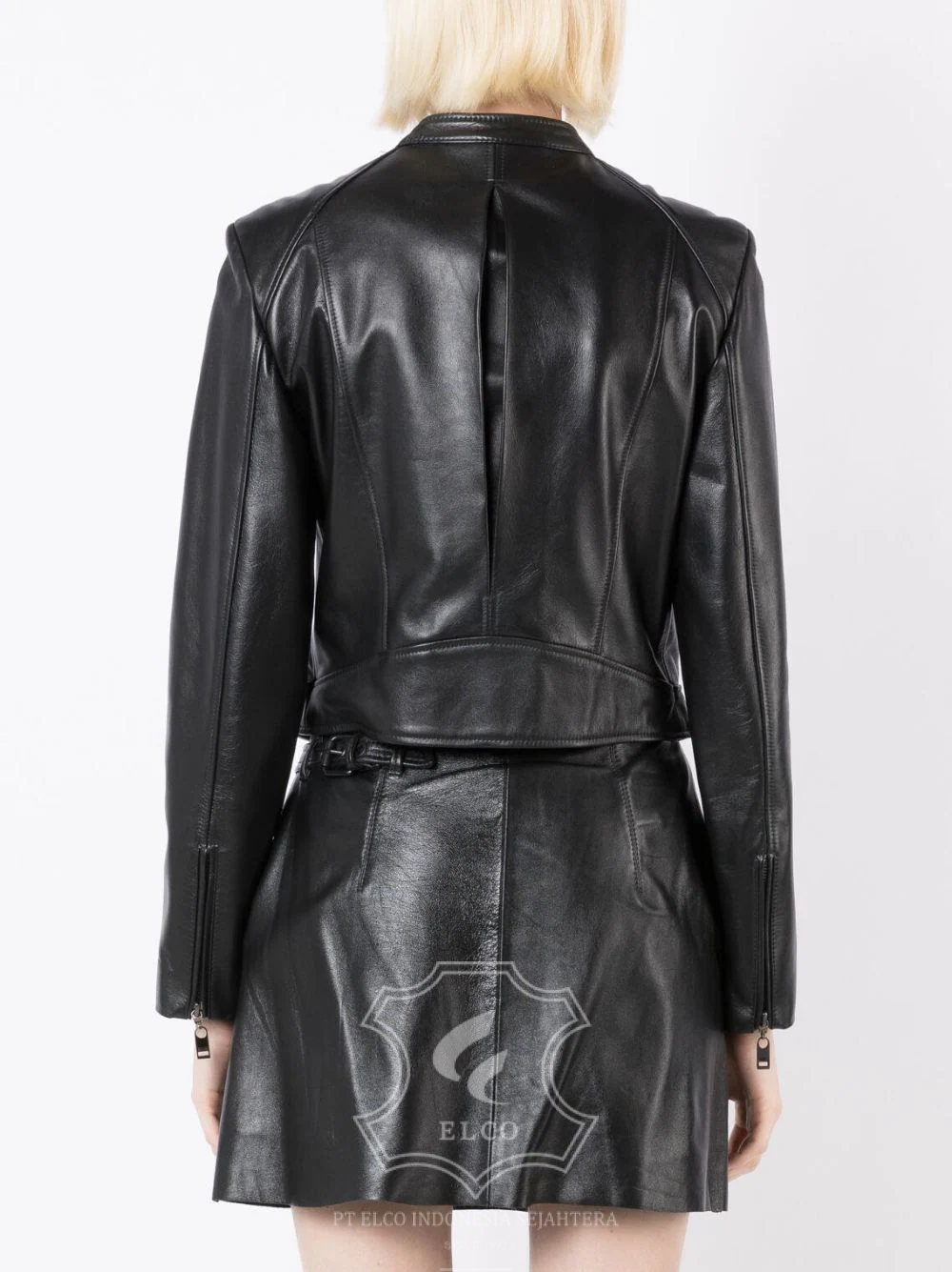 Jaket Kulit Wanita Desain Casual - WC 415 - Gambar 4