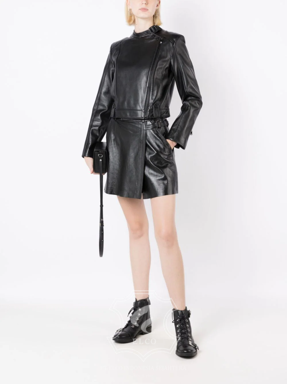 Jaket Kulit Wanita Desain Casual - WC 415 - Gambar 2