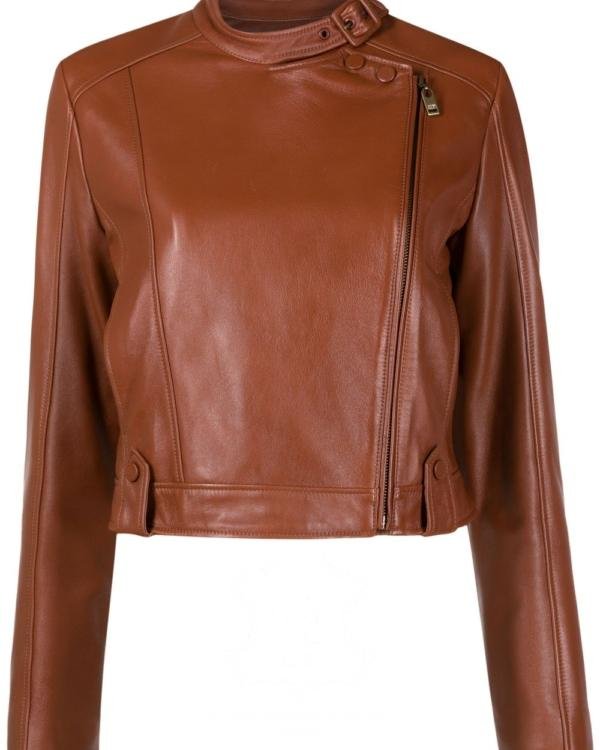 Jaket Kulit Wanita Desain Casual - WC 420