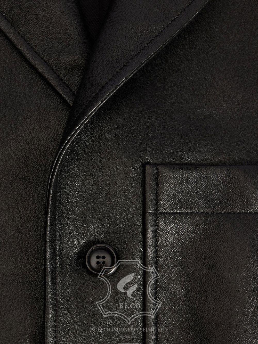Jaket Kulit Pria Desain Jas - PJ 418 - Gambar 5