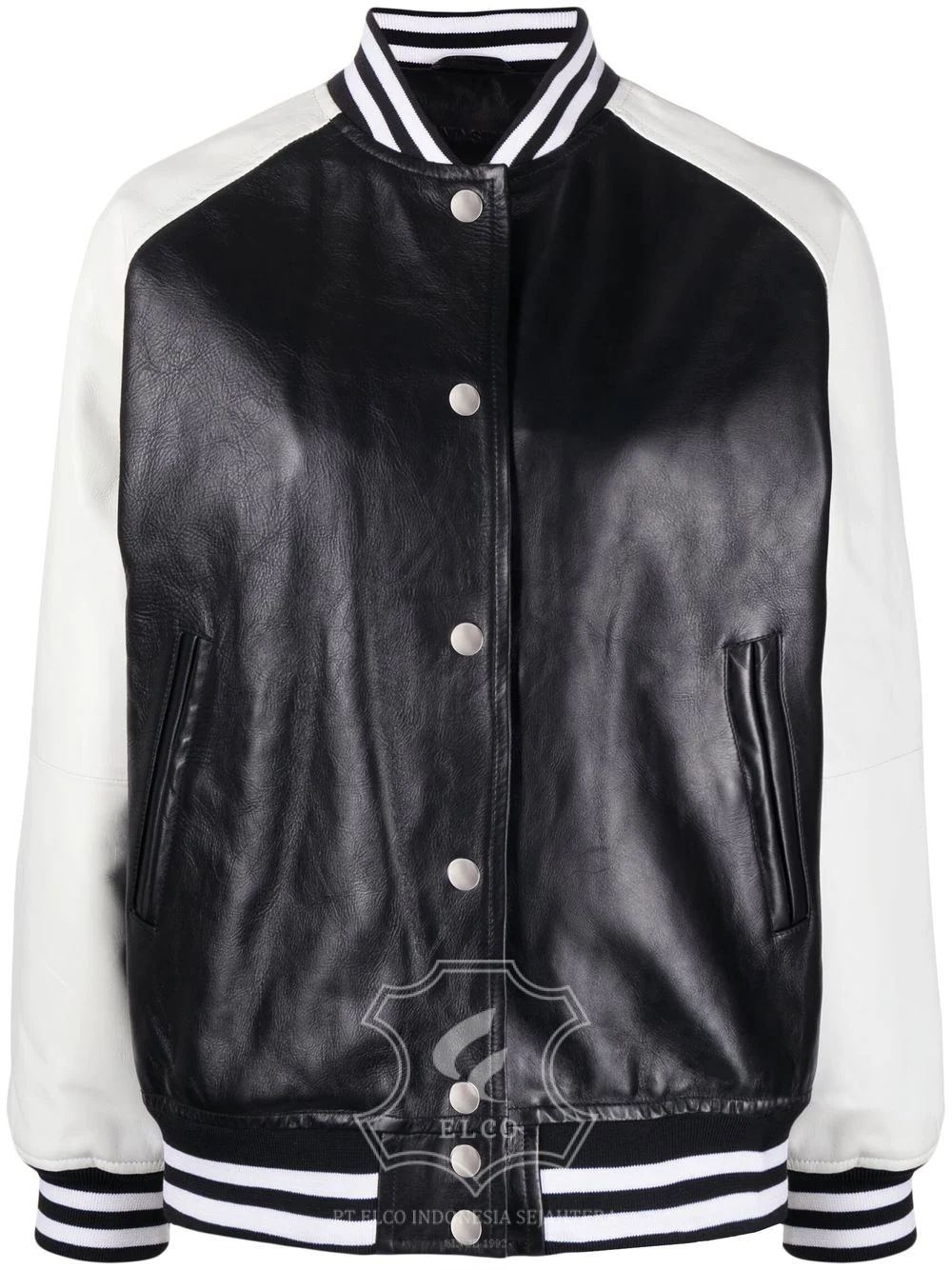 Jaket Kulit Wanita Desain Bomber - WCB 436