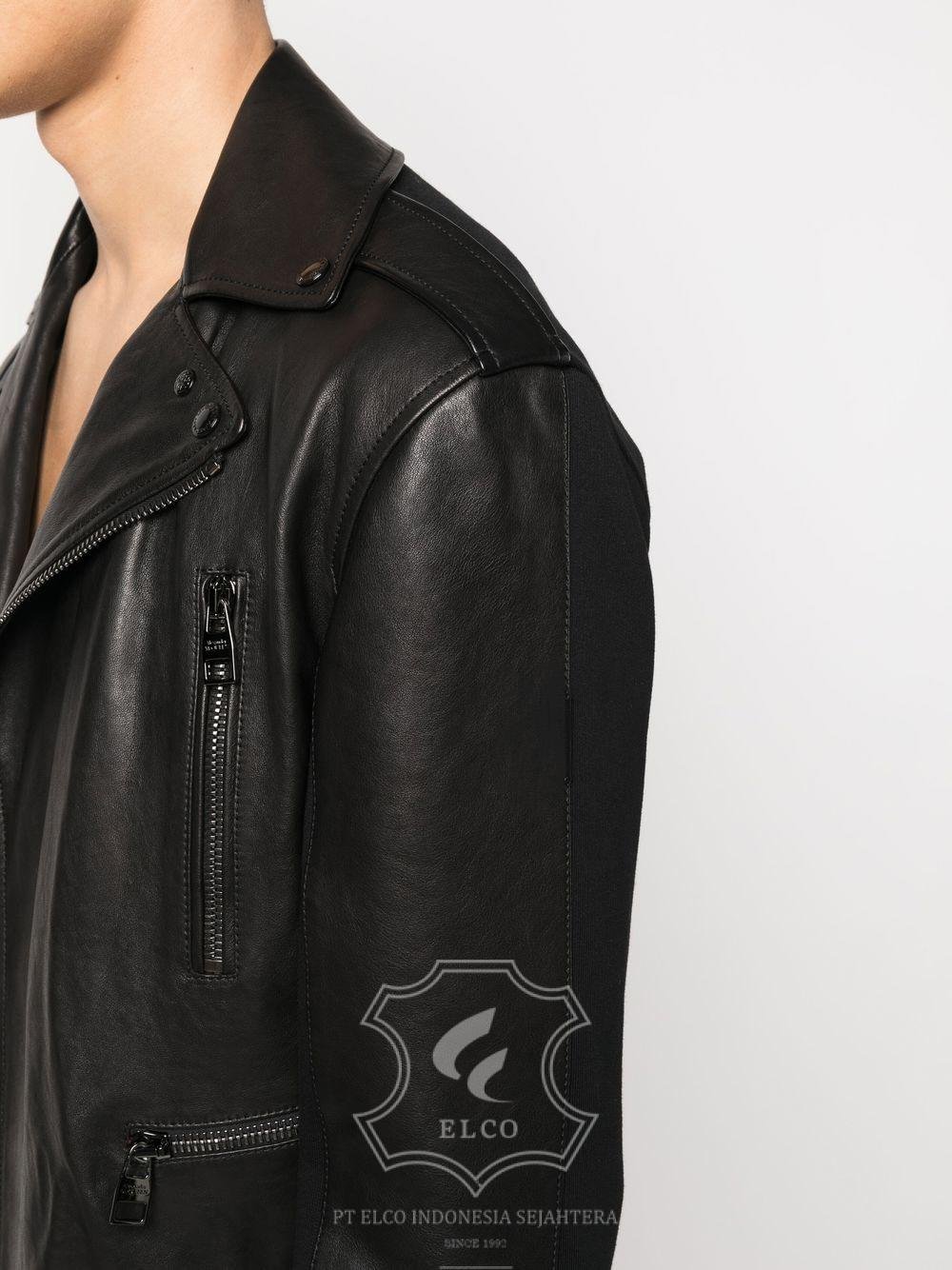 Jaket Kulit Pria Desain Serong - PS 414 - Gambar 5