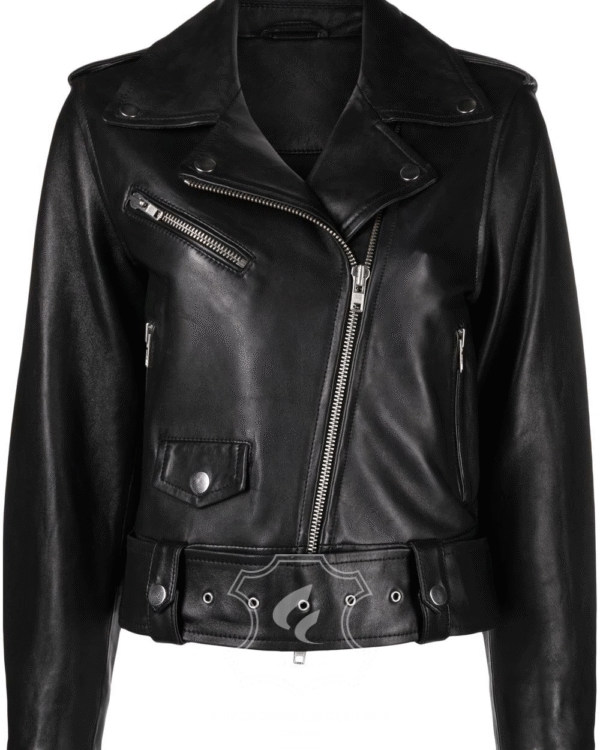 Jaket Kulit Wanita Desain Serong - WS 411