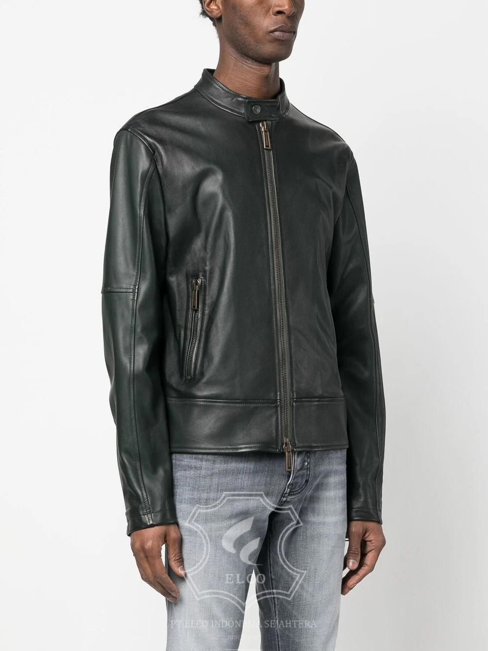 Jaket Kulit Pria Desain Casual - PC 423 - Gambar 3
