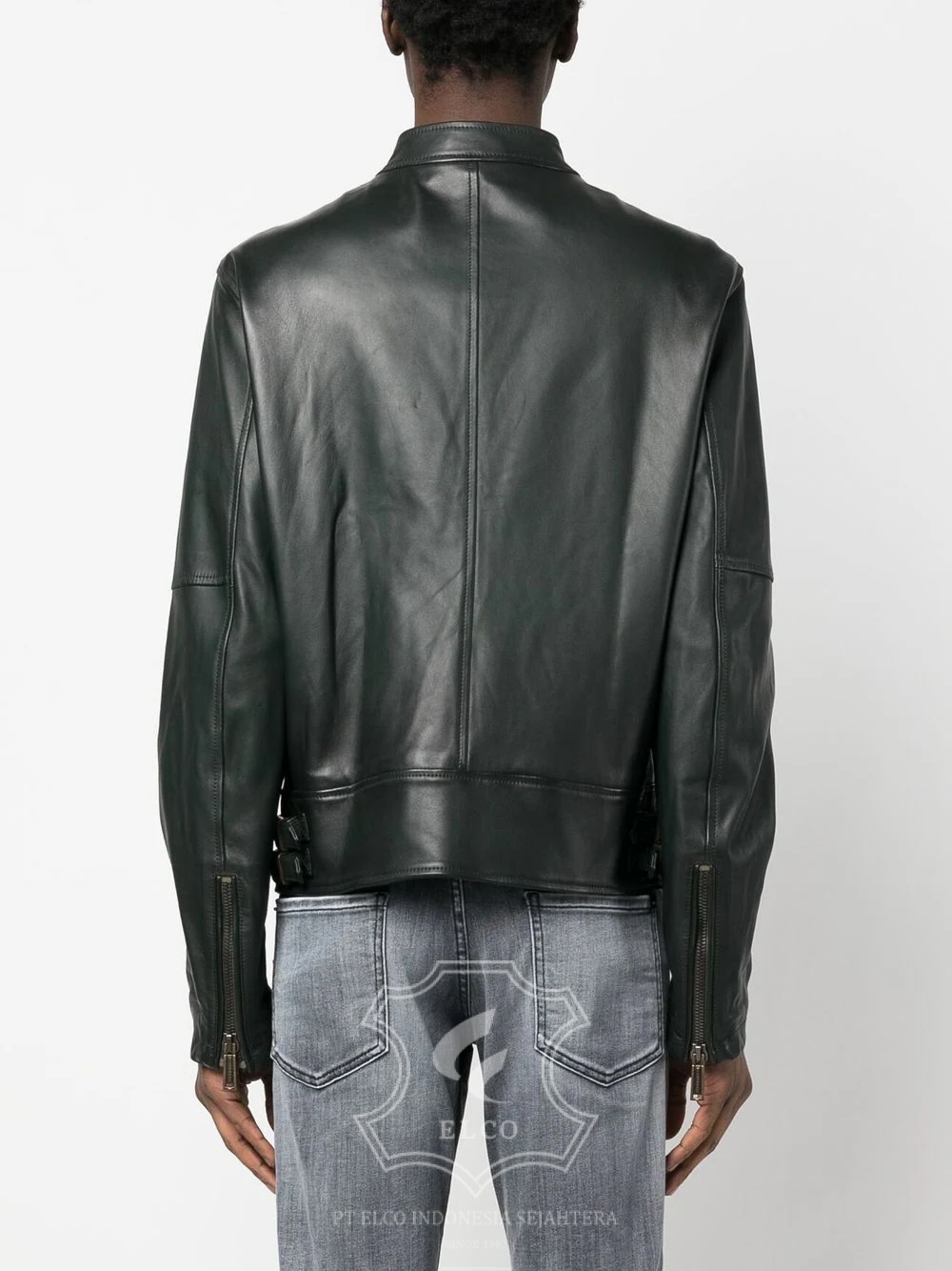 Jaket Kulit Pria Desain Casual - PC 423 - Gambar 4