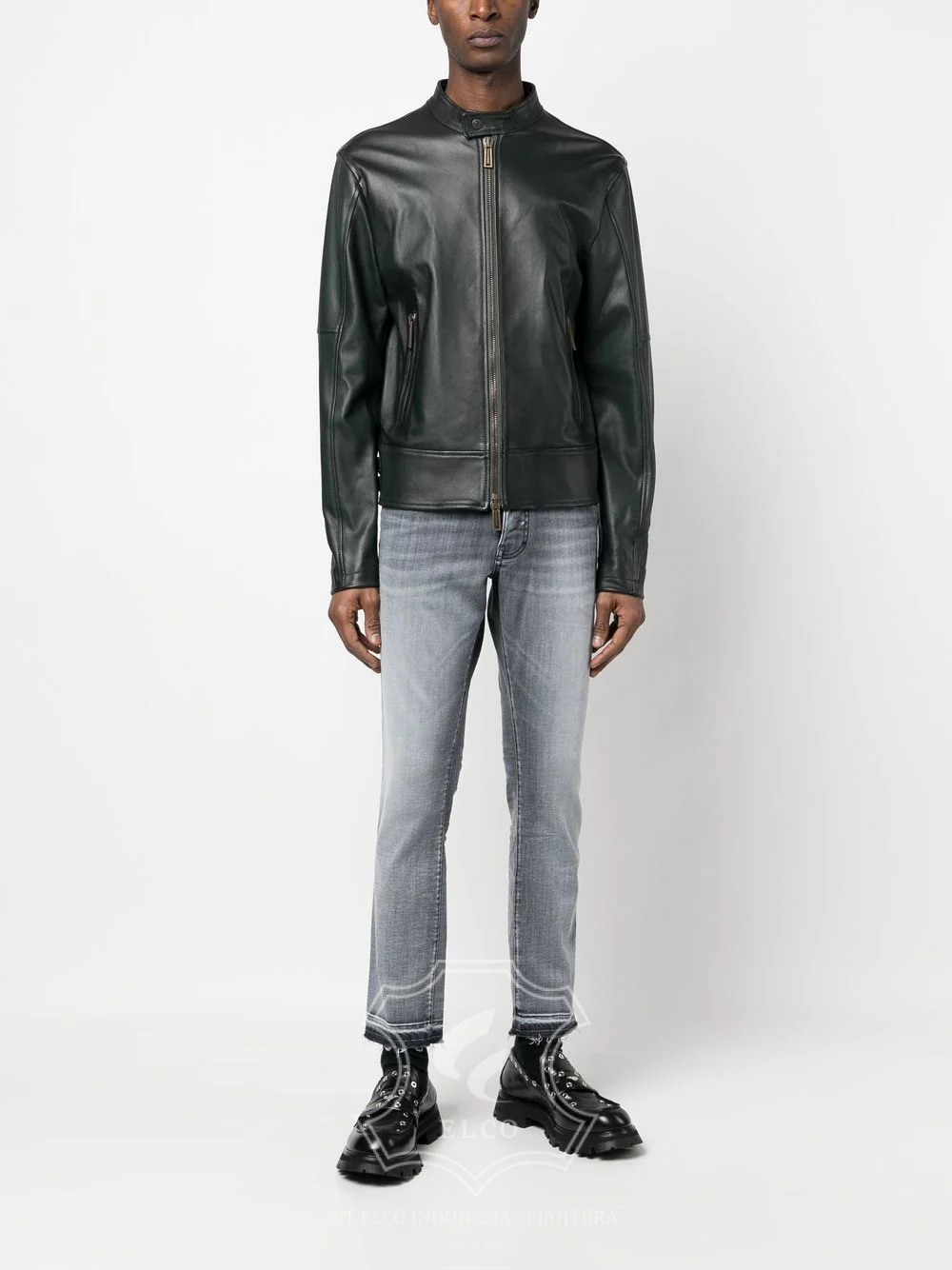 Jaket Kulit Pria Desain Casual - PC 423 - Gambar 2